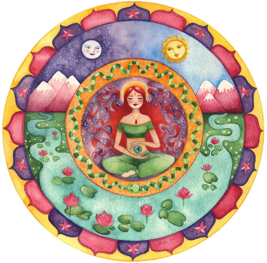 Creatrix goddess mandala by neyrelle 1